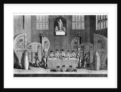 Drawing the State Lottery in Guildhall, City of London by William Griggs