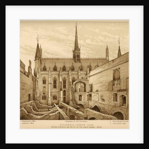 'Guildhall North Side', City of London by Anonymous