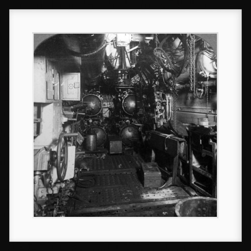 Four torpedo tubes in the forward compartment of a German U-boat, World War I by Realistic Travels Publishers