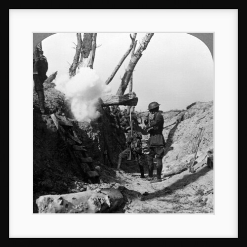 Soldiers waiting in the trenches to go over the top, World War I by Realistic Travels Publishers