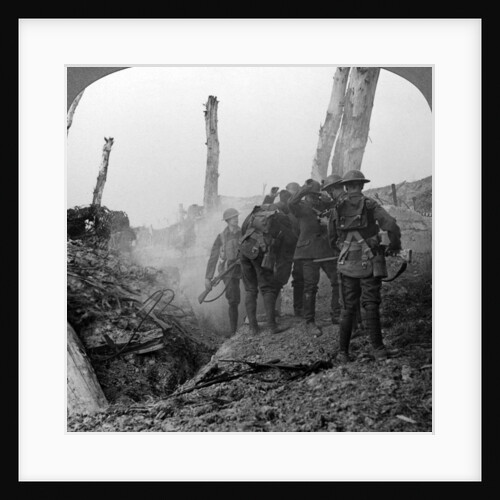 Interrogating a German soldier, Hohenzollern Redoubt, France, World War I by Realistic Travels Publishers