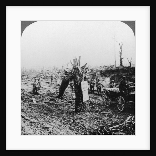 Engineers repairing a light railway, Hangard, France, World War I by Realistic Travels Publishers