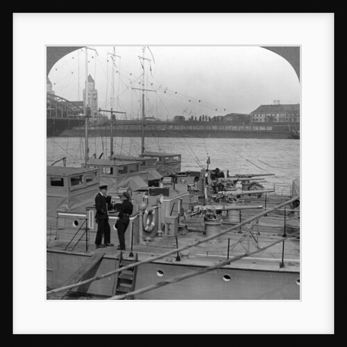 Flotilla of motor boats on the Rhine by Realistic Travels Publishers