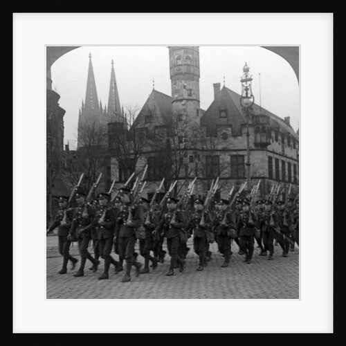 British troops marching in Cologne, Germany by Realistic Travels Publishers