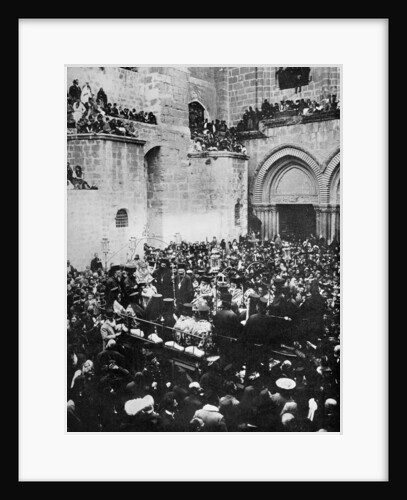 The Washing of the Feet, Church of the Holy Sepulchre, Jerusalem by The American Colony