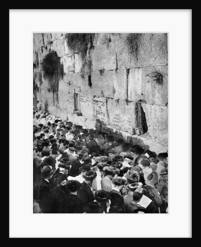 The Wailing Wall, Jerusalem by The American Colony
