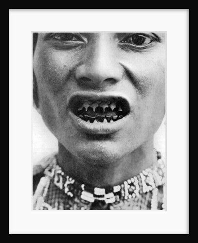 A Bagobo, with filed teeth by The Bureau of Science