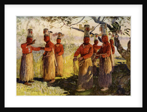 Masked dancers of Opaina, River Apaporis, Brazil by Anonymous