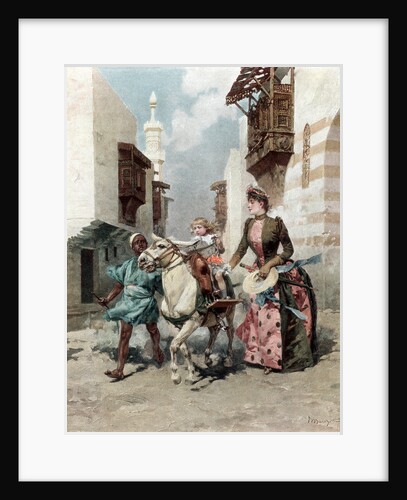 The Egyptian Quarter at the Universal Exposition, Paris by Anonymous