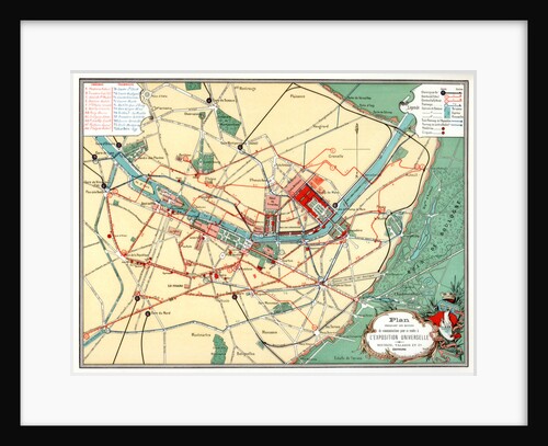 Plan of the Universal Exposition, Paris by Anonymous