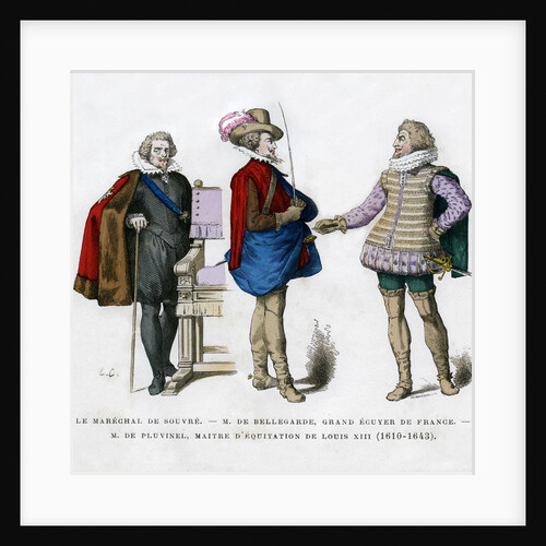 The Marshal of Souvre, M de Bellegarde and M de Pluvinel by Anonymous