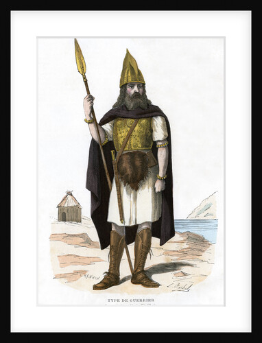 Warrior, possibly Gallic or Frankish by Michelz