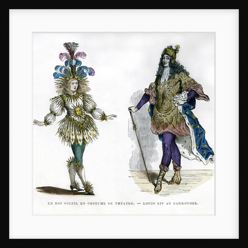 Sun King theatre costume, and King Louis XIV of France by Anonymous