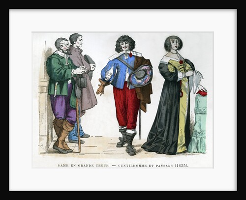 Peasants, a gentleman and a lady by Anonymous
