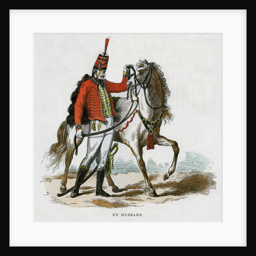 A hussar by Jean Duplessis-Bertaux