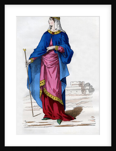 Frankish woman of the time of the Carolingians, 890-900 by Anonymous