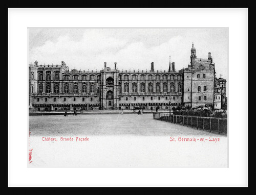 Facade of the Chateau of St Germain-en-Laye, France by Anonymous