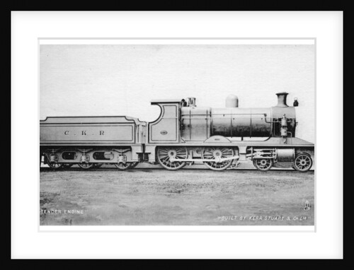 4-4-0 tender engine, steam locomotive built by Kerr, Stuart and Co by Raphael Tuck