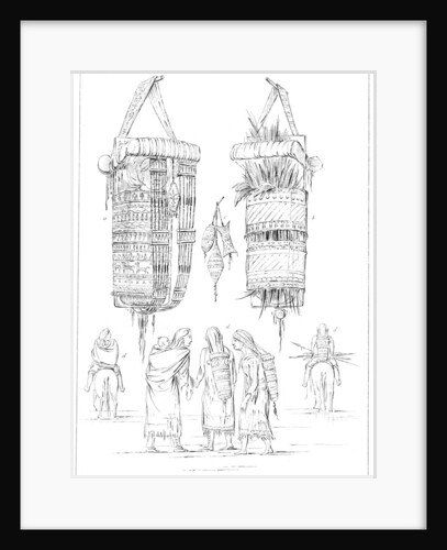 A Sioux Cradle and Modes of Carrying Their Children by Myers and Co