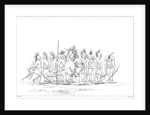 Begging dance, Sac and Fox, Rock Island, Upper Mississippi by Myers and Co
