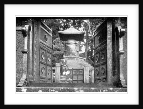 Bronze gate and tomb, Shiba Park, Tokyo, Japan by Anonymous