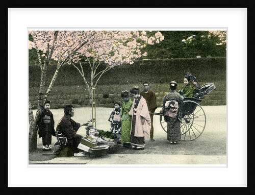 A street merchant, Japan by Anonymous