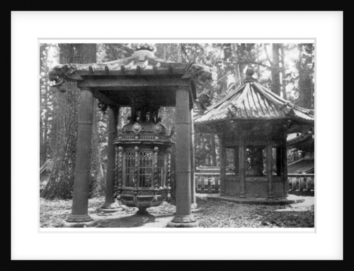 Bronze lantern from Korea and candelabrum from Holland, Japan by Anonymous