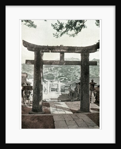 Stone torii, Suwa Temple, Nagasaki, Japan by Anonymous