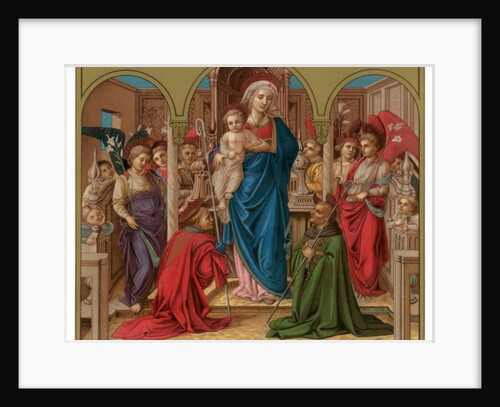 Madonna and Child with St Fredianus and St Augustine by Franz Kellerhoven