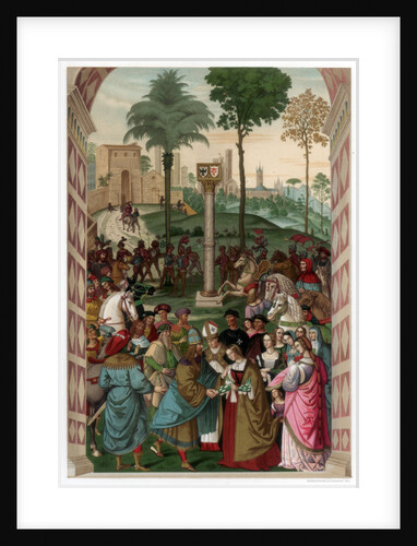 Aeneas Piccolomini Introduces Eleonora of Portugal to Frederick III by Franz Kellerhoven