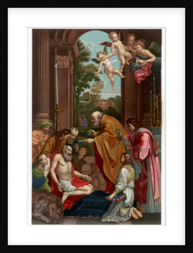 Last Communion of Saint Jerome by Franz Kellerhoven