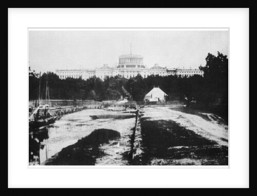 The Capitol without its dome, Washington DC, USA by Anonymous