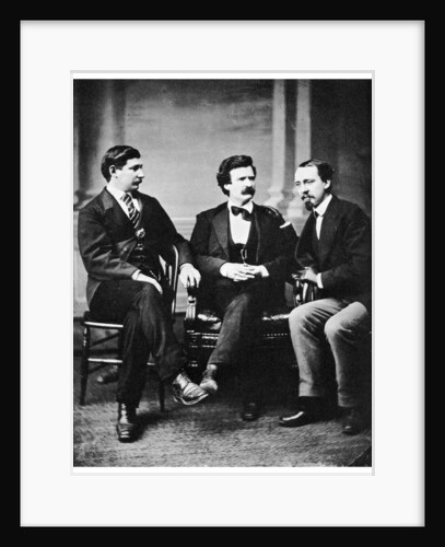 Alfred Townsend, Mark Twain and David Gray by Anonymous
