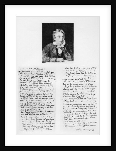 John Keats, English poet, and his Ode to a Nightingale by Anonymous