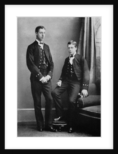 Prince Albert Victor and Prince George during the voyage of the 'Bacchante' by Herbert Numan