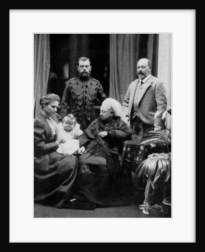 Russian and British royal families at Balmoral, Scotland by W&D Downey