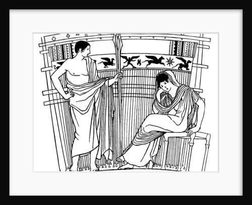The Loom of Penelope, from the Chuisi Vase, Etruscan, c400 BC by Anonymous