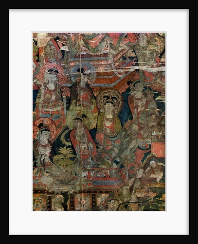 Detail of a picture of Paradise, Chinese, Tang dynasty, 618-907 by Anonymous