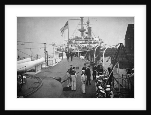 The battleship HMS Resolution, Portsmouth, Hampshire by Gregory & Co