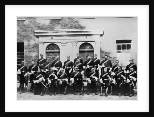 The officers of the 1st Royal Dragoons, Island Bridge Barracks, Dublin, Ireland by J Robinson & Son