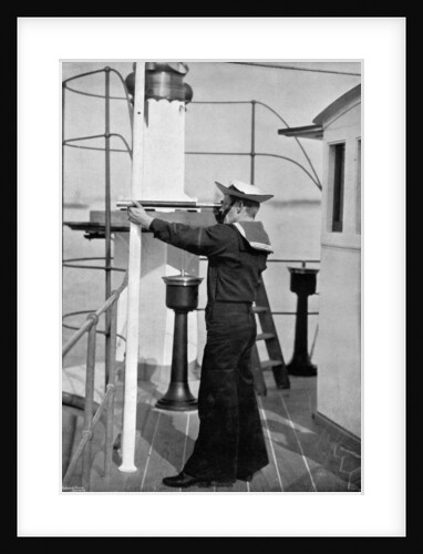 A look-out on the bridge of a British warship by Gregory & Co