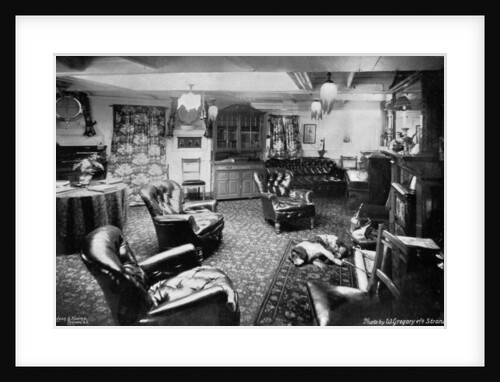 Rear-Admiral Arthur Alington's cabin on board his flagship, HMS Magnificent by W Gregory