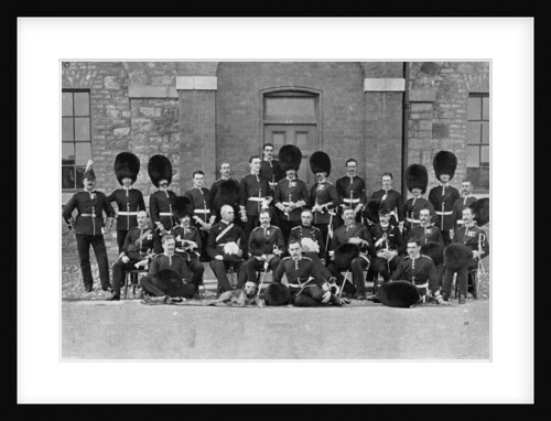 An inspection group of officers of the 1st Scots Guards by Robinson & Sons