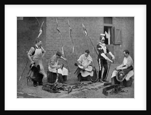 Saddlers of the 17th Lancers at work by Gregory & Co