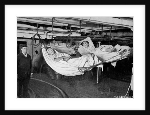 Jack in his 'watch below' on board HMS Alexandra by W Gregory