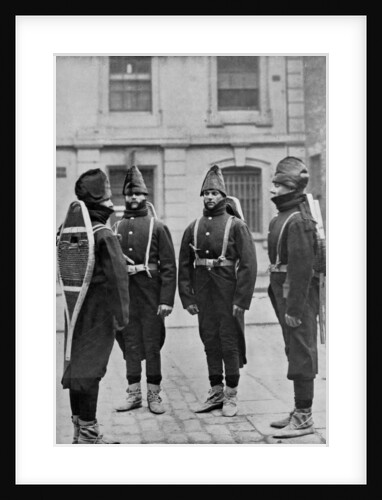 Gunners of A battery of the Royal Canadian Artillery equipped for winter service by Gregory & Co