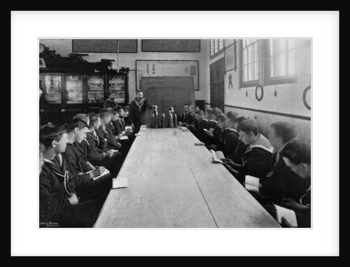 A class of seamen at ammunition instruction, Whale Island, Portsmouth, Hampshire by Russell & Sons