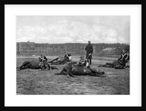A party of the 4th (Queen's Own) Hussars skirmishing dismounted by Gregory & Co
