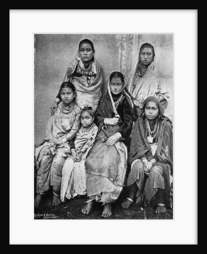 Soldiers' wives and children of the 44th Gurkhas by Bourne & Shepherd