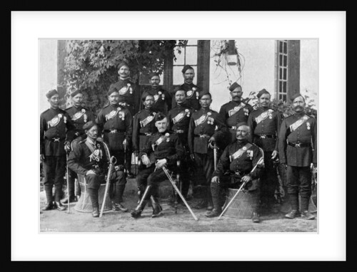 Native officers of the 44th Gurkhas, Indian army by Bourne & Shepherd
